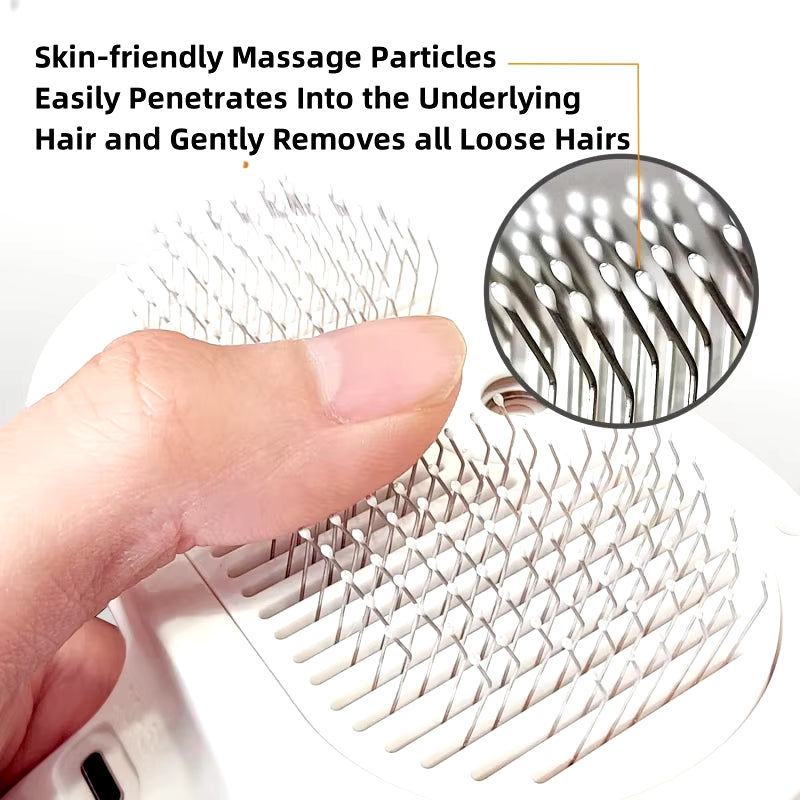 Pawverra™ 3-in-1 Steam Grooming Comb – Clean, Detangle & De-Shed