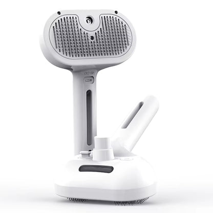 Pawverra™ 3-in-1 Steam Grooming Comb – Clean, Detangle & De-Shed